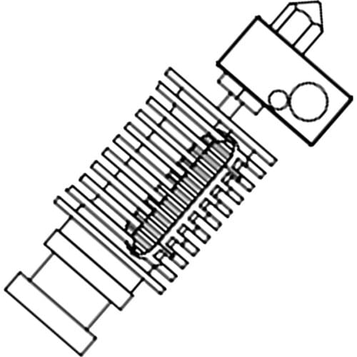 Creativity Dragon Hotend V2.0 Super Precision 3D Printer Extrusion Head for V6 Hotend for TITAN BMG Direct drive Bowden