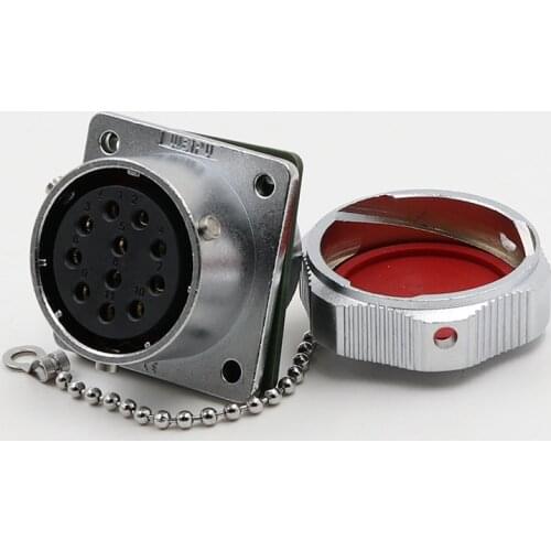 WY32 Metal Waterproof 4Pin 6Pin 8Pin 10Pin 11Pin 12Pin 13Pin 19Pin Aviation Connector Soldering Female Socket Screw Panel Mount