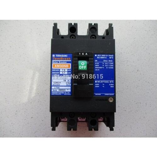 XM30NB 16A CIRCUIT BREAKER MOTOR BREAKER TERASAKI TEMBREAK FIT FOR EDL13000TE DIESEL GENERATOR PARTS
