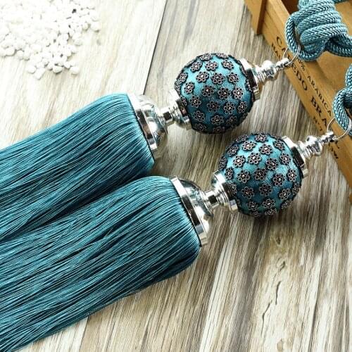 1 pair Exquisite Ball Curtains Tieback Curtain Decorative Accessories for Window Decoration Home Office Modern Curtain Tassel
