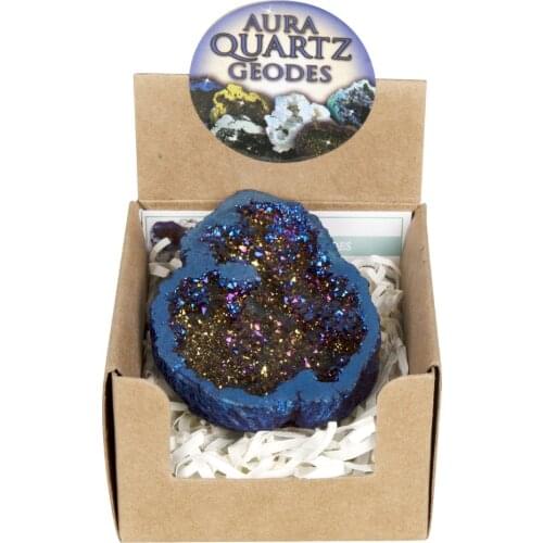 1pcs Druzy Natural Quartz Geode Plating Colors Stones Agate Crystal Cluster Specimen Home Decor