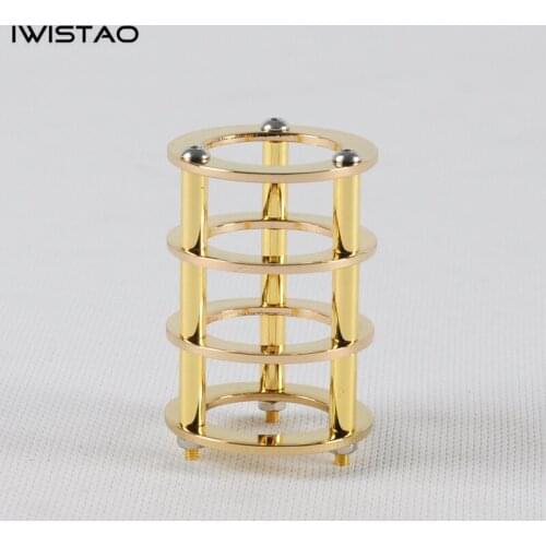 1pc Tube Shield 24K Gold-plated Copper for Tubes of EL84 6P14 DIY for your HIFI Tube Amplifier Free Shipping