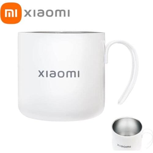 2021 Xiaomi Custom 316 Stainless Steel Mugs Cups Reusable Tea Iced Coffe Cup Hot/Cold Simple White Nordic Industrial Style