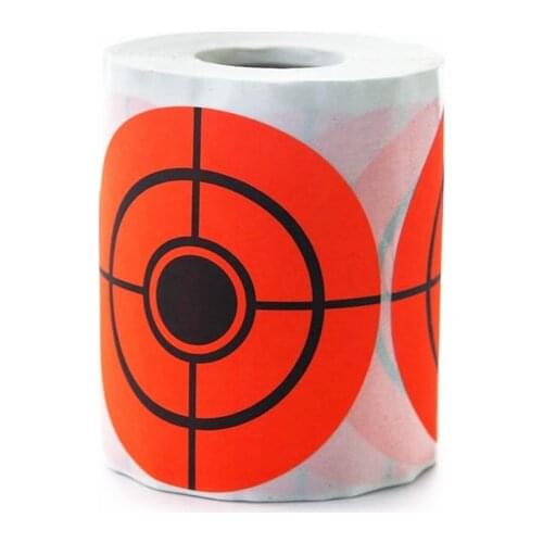 250pcs/roll Target Paper Fluorescent Adhesive Target 3'' Paper Target Shooting Target for Archery Bow Hunting Shooting Training