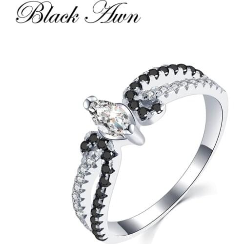 925 Sterling Silver Jewelry Trendy Wedding Rings for Women Engagement Ring Femme Bague Bijoux Anillos De Plata 925 De Ley C231