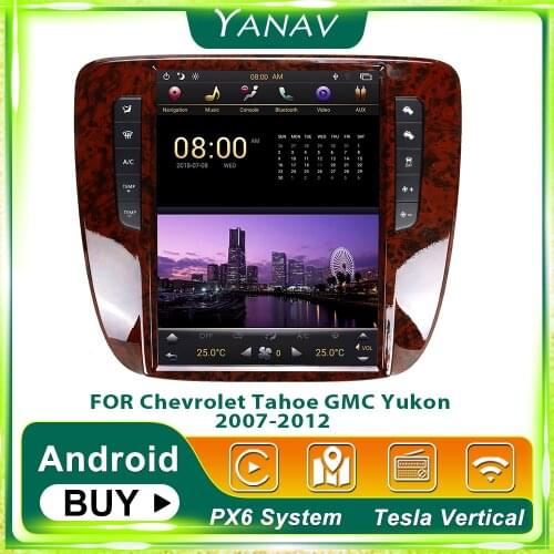 Tesla Android Car Radio Stereo Receiver for GMC Yukon/ Chevrolet Tahoe 2007-2012 Vertical Screen Video Multimedia MP3 Player
