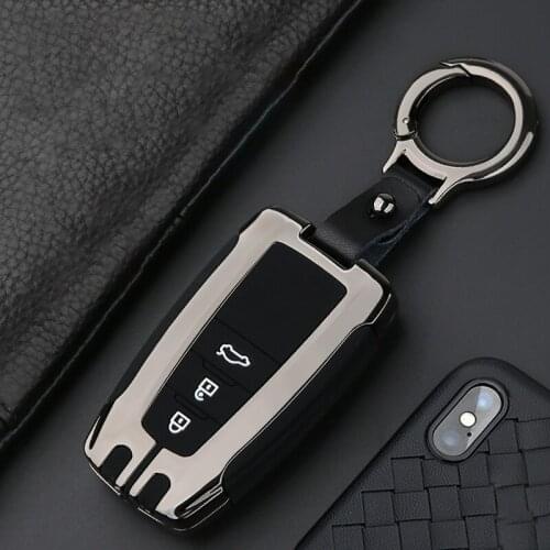 Car Key Case Cover Shell For Toyota CHR Corolla RAV4 Camry 70 Avalon Prado Prius 50 Land Cruiser 2017 2018 2019 2020 Accessories