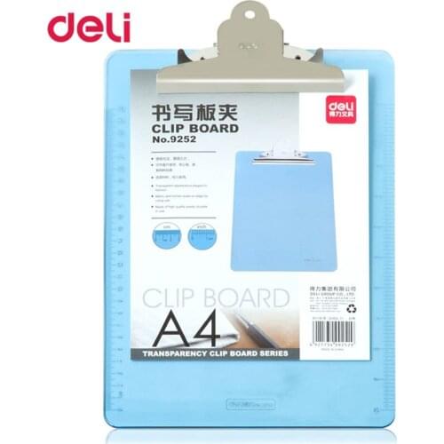 Deli Harder Plastic clips Practical Holder Write Sub-Plate Vifrification Colour School / office New Hot 315*225mm clips