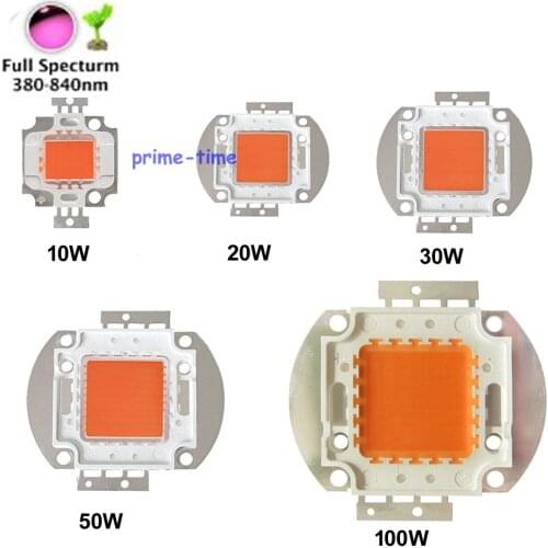 EPILED 45mil 10W 20W 30W 50W 100W full spectrum High Power LED Grow Light diodes 400~840nm For plant grow