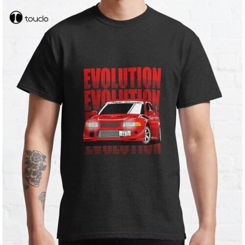 Lancer Evolution 6 Makkinen Classic Jdm Lancer Lancerevo Evolution Turbo Drift Car T-Shirt Cotton Tee Shirt