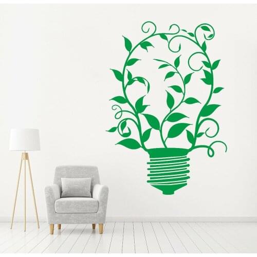 Art Wall Decal Environmental Product Ecology Nature Green Vinyl Self-adhesive Wall Stickers Home Decor Living Room NurserY Z317