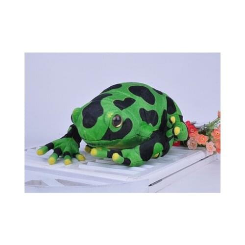 Simulation green frog plush toy large 40cm doll soft throw pillow birthday gift b0345