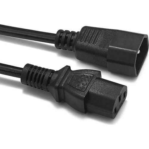 IEC C13 to IEC C14 Power Adapter Cable 1m 3m 0.75mm C13 C14 Power Socket For PC Computer Monitor PDU UPS TV Projector DJ Lights