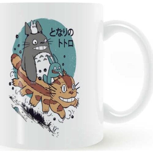 My Neighbor Totoro Cat Bus Coffee Mug 11oz Ceramic Creative Milk Tea Cup Home Decor Mugs