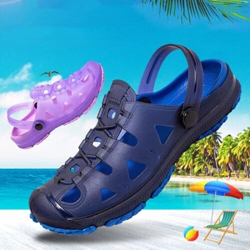 Summer Men Women Slippers Indoor Home Bathroom Slides Loafers Outdoor Garden Shoes Clogs Beach Sandals Mules Casual Flip Flops