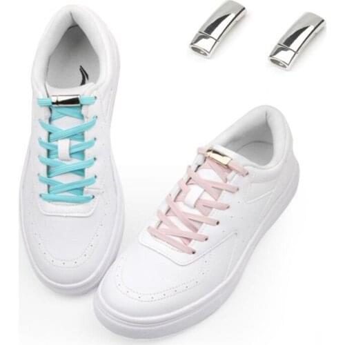 Magnetic Shoe laces Elastic No Tie Shoelaces Flat Locking Shoelace for Kids Adult Sneakers Lazy Laces