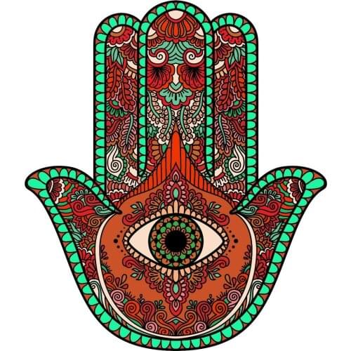 For Hamsa Hand Logo Wall Decal Vehicle Window Car Decor Laptop Sticker LO64