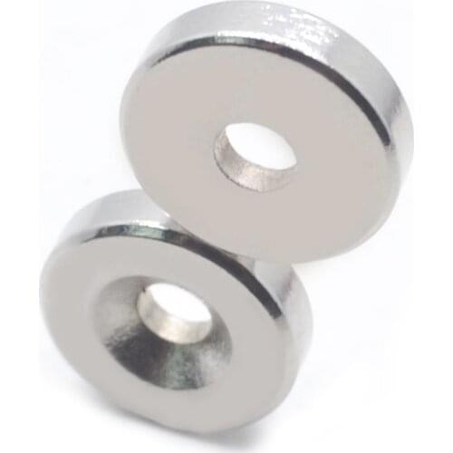Small Countersunk Round Neodymium Magnet Powerful Strong Rare Earth Permanent NdFeB Magnets for DIY