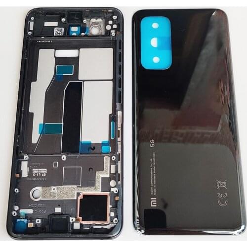 Original For Xiaomi Mi 10T Pro 5G Brand New K30S Middle Frame Plate+Battery Door Housing Back Glass Cover Replacement Parts