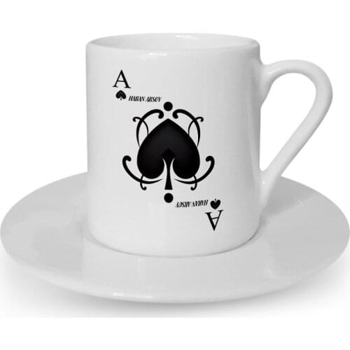Personalized Ace Of Spades Turkish coffee Cup