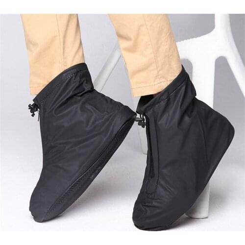 Men Women Shoes Covers for Rain Flats Ankle Boots Cover PVC Reusable Non-slip Cover for Shoes With Internal Waterproof Layer