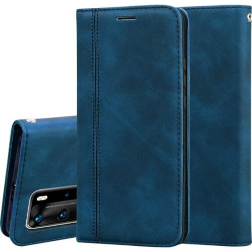 Luxury Leather Wallet Flip Case For Huawei P40 P40 Pro P40 LITE P30 Case Card Holder Magnetic Book Cover Frp Psmart 2020 P30