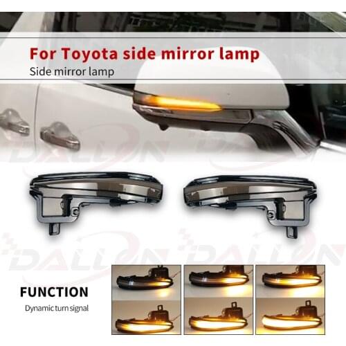 Side Mirror LED Turn Signal Light Plug and Play For Toyota Alphard Vellfire AH30 Tacoma 16-19 RAV4 2019 -20 Highlander 2020