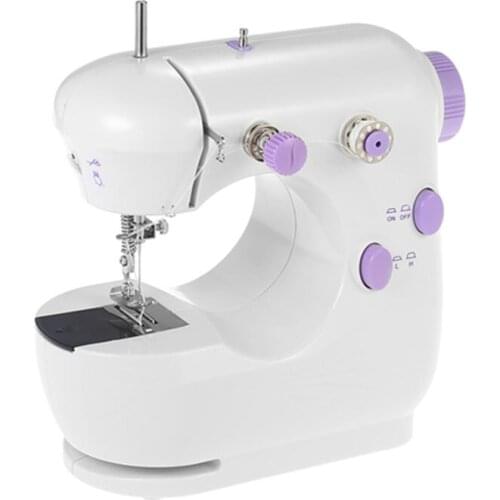 LED Light Electric Multi-functional Household Sew Machine Dual Speed Adjustment Foot Pedal Sewing Machine maquina de costura