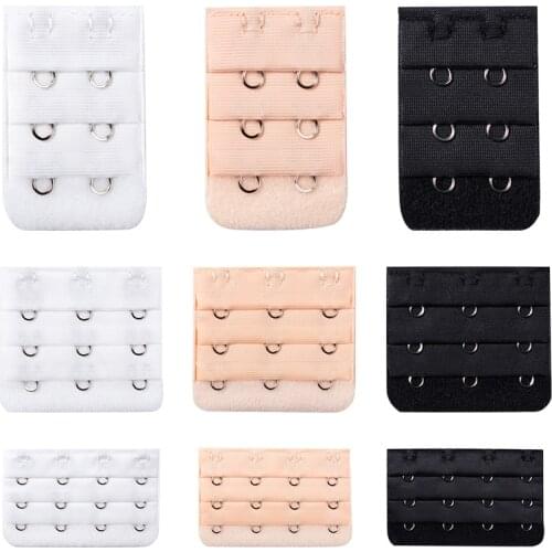 3/5pcs Bra Extenders Strap Extension 3 Hooks 2 Rows Women Intimates Lengthened Bra Hook Extenders Bra Intimates Accessories