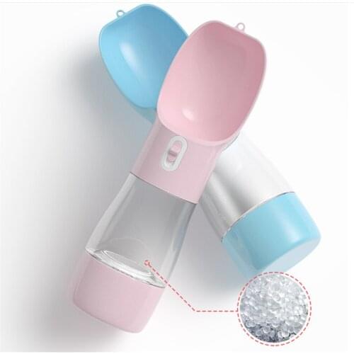 Outdoor Portable Pet Feeder Dog Food Bowl dog feeders pet bottle dog travel accompanying water cup pot waterer