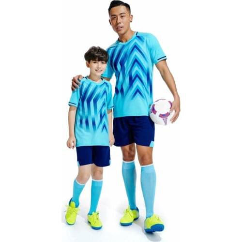 Boys adult Soccer Jerseys Sets Survetement Football Kits kids youth Soccer Clothes Training Uniform customize football jersey