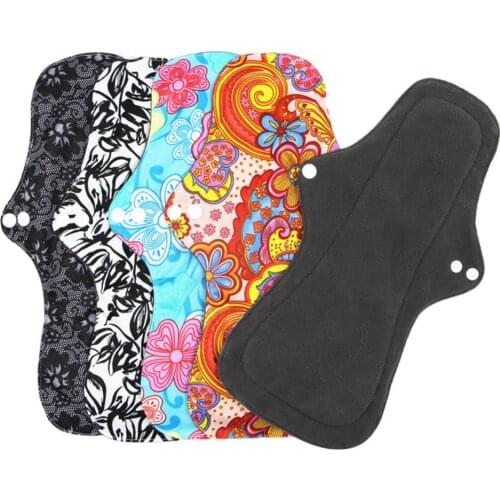 50% Hot Sale Extra-size Bamboo Cotton Menstrual Pad Reusable Washable Sanitary Panty Liner