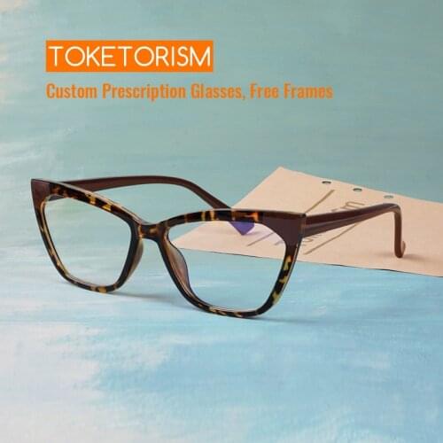Toketorism Womens Eyeglasses Blue Light Blocking Glasses for Phone Spectacle Frames 0402
