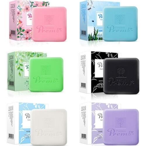 1pc 40g Handmade Bamboo Charcoal Soap Antibacterial Acne Removal Pimple Pore Cleaner Moisturizing Face Treatment Wash Basis Soap