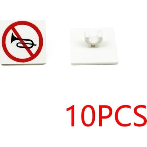 10PCS Road Sign MOC Printed Building Blocks Tile Toys Kids Learning Education