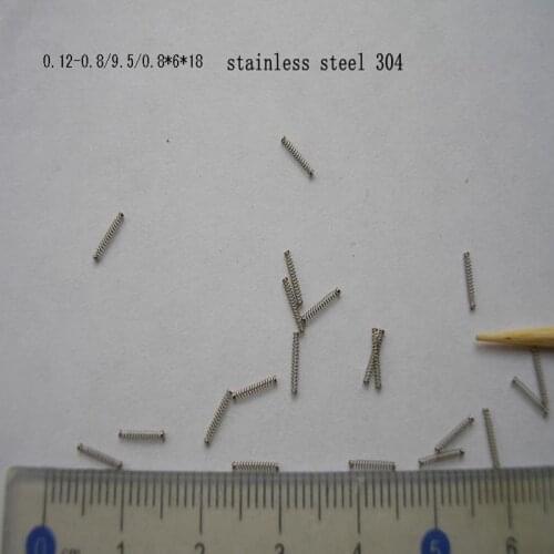 10pcs Small spring watch necklace small spring stainless steel spring wire diameter0.12mm 0.15mm