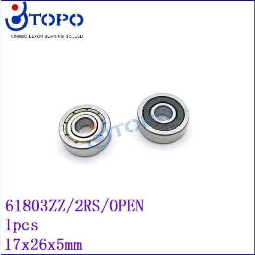 17*26*5mm Deep Groove Ball Bearings61803 ZZ/2RS/OPEN