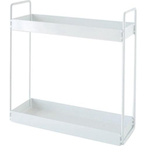 2-Tier Bathroom Countertop Storage Rack, Cosmetic Storage Rack, Kitchen Spice Rack, Vertical Shelf