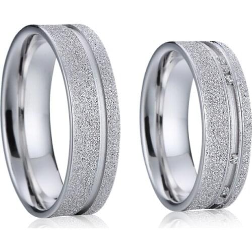 2019 never fade Love Alliances couple wedding rings for men silver color promise female rings for women