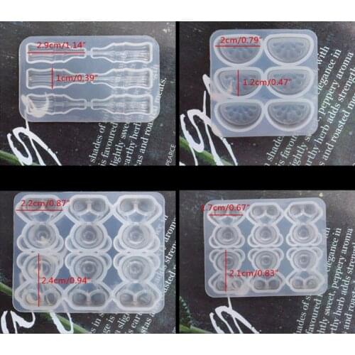 97QE DIY Cute Gummy Molds Silicone Bear Orange Candy Chocolate Coke Drink Bottle Expory Resin Casting Pendant Mold Art Craft