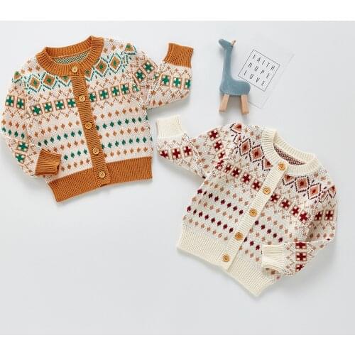 Kids Cardigan Sweater Autumn Baby Girls Cardigan Knitwear Newborn Baby Sweaters Coat Toddler Cardigans For Girl Baby Boy Sweater