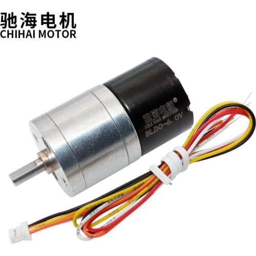 Chihai Motor CHR-GM25-BL2418 DC Brushless Motor with Built-In Drive, 6V Low Voltage Brushless Motor Robot-driven motor