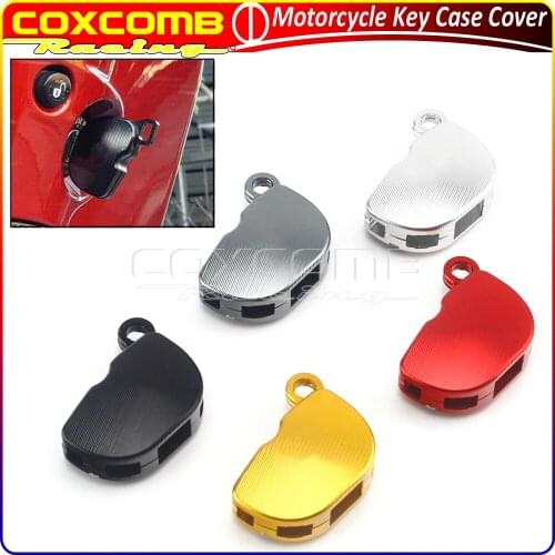 5Color Motorcycle Key Case Cover Scooter CNC Aluminum Key Chain Protective Shell For Vespa Sprint Primavera GTS 150 Touring 300