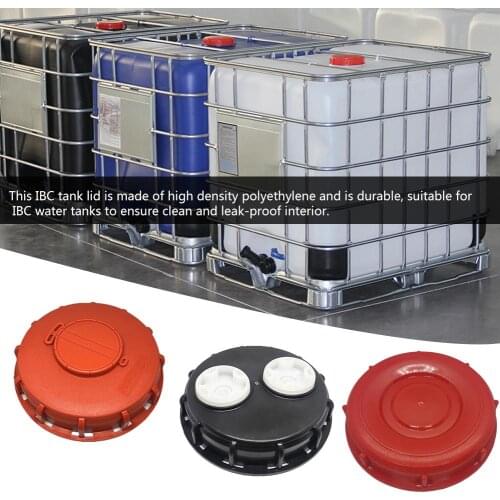 IBC Ton Barrel Cover 16.3CM With Venting Chemical Ton Barrel Plastic Cover Garden Double Hole Tote Tank Lid Breath Cover Fitting