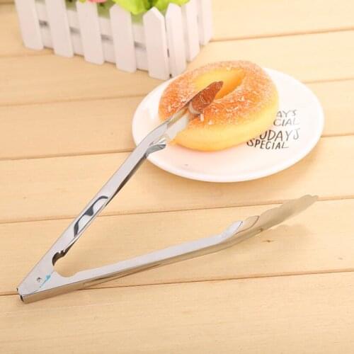 Kitchen Food Tong Tool Set Heat Bread Tong Stainless Steel Salad BBQ Cooking Food Serving Utensil Tongs Bead Clip