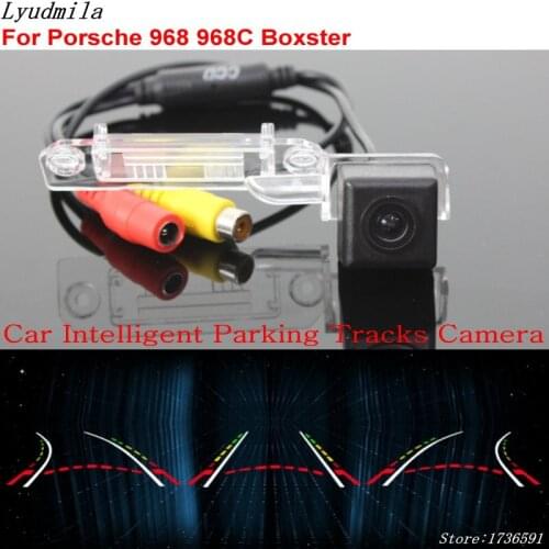 Lyudmila Car Intelligent Parking Tracks Camera FOR Porsche 968 968C Boxster HD Car Back up Reverse Rear View Camera