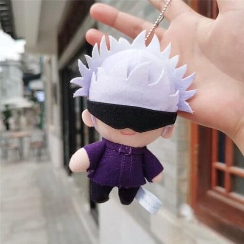 Stuffed 14cm Gojo Satoru Pendant Doll Toys Anime Jujutsu Kaisen Collectible Creative Gift Plush Doll Bag Ring For Kids Adult Toy