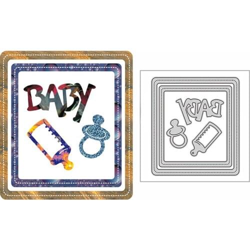 New Baby Bottle Frame Craft Embossing Mold 2021 Metal Cutting Dies for DIY Decorative Scrapbooking Album Card Making No Stamps