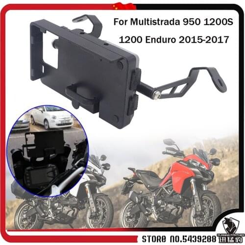 For DUCATI MULTISTRADA 1200S 1200 950 Enduro Motorcycle Navigation Bracket Stand Holder Phone Mobile Phone GPS Wireless charging