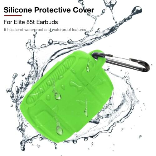 Dust-proof Silicone Protective Cover Shell Anti-fall Earphone Case for Jabra Elite 85t True Wireless Bluetooth Earbuds